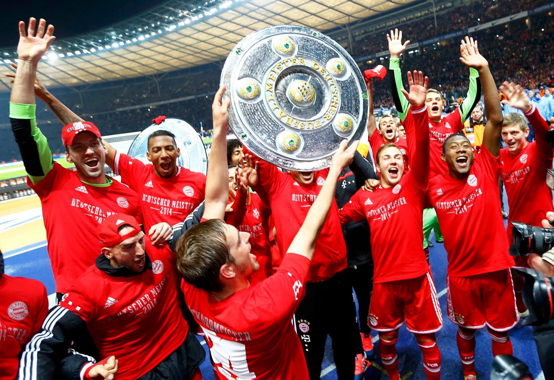 Bayern Mnichov slaví zisk bundesligového titulu