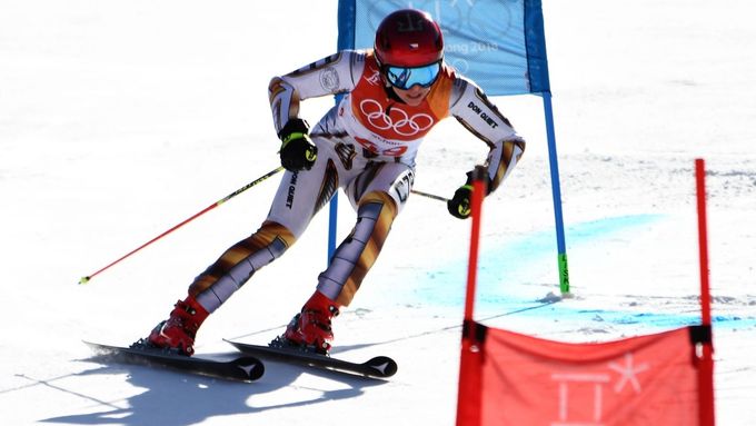 Ester Ledecká při obřím slalomu