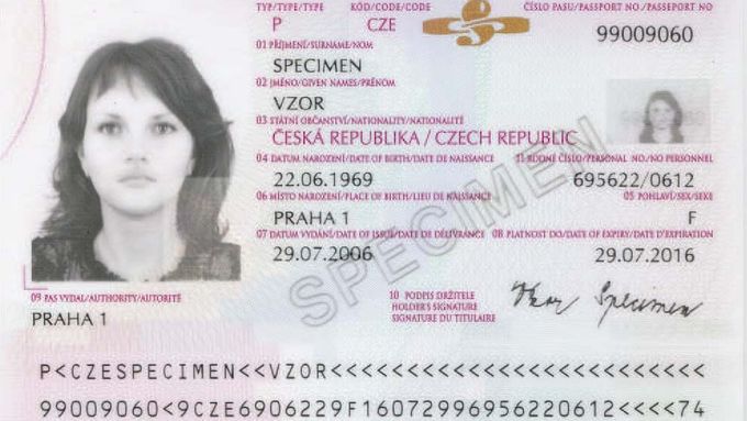 Cestovní pas s biometrickými údaji