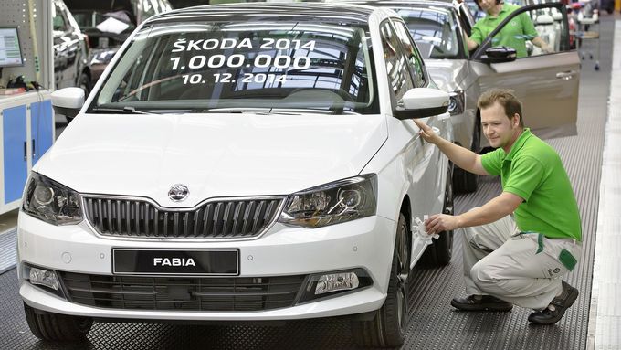 Hranice milionu vyrobených aut v jednom kalendářním roce dosáhla Škoda už 10. prosince.