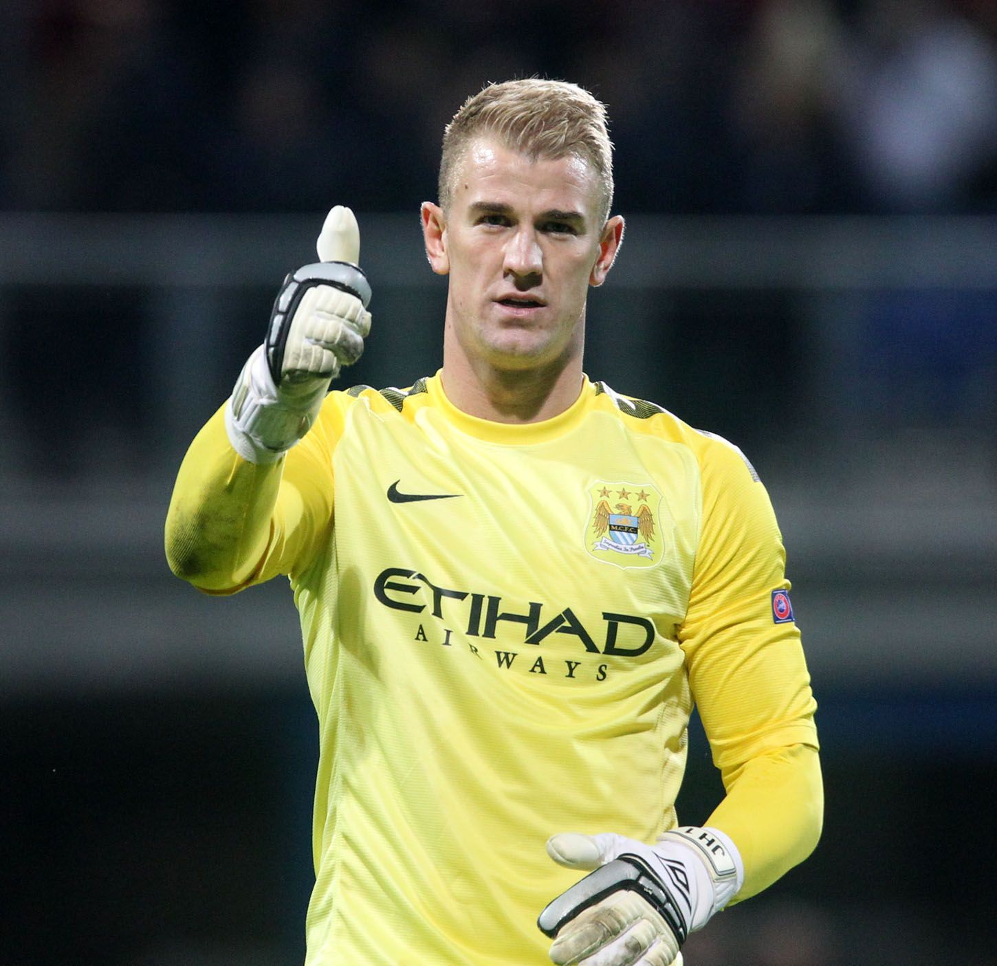 Plzeň vs. Manchester City, utkání Ligy mistrů (Joe Hart)