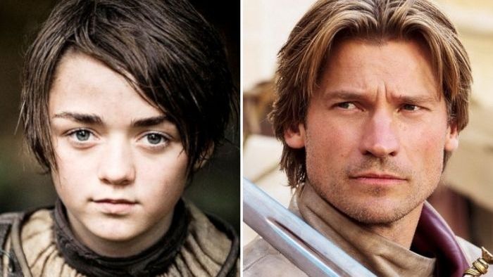 Arya Stark a Jaime Lannister