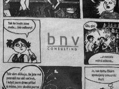 Komiks na pozvánce na vánoční večírek společnosti BNV Consulting minulý týden pobouřil odboráře