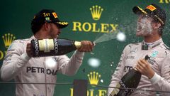 F1, VC Brazílie 2016: Lewis Hamilton a Nico Rosberg, Mercedes