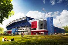 V Plzni vztyčí na fotbalovém stadionu dvě věže. Stát pomůže dotací 20 milionů