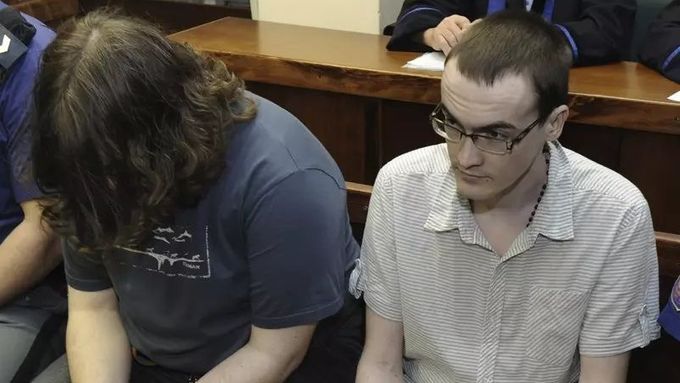 Milan Machát (vlevo) a Martin Mertl v době soudního procesu.