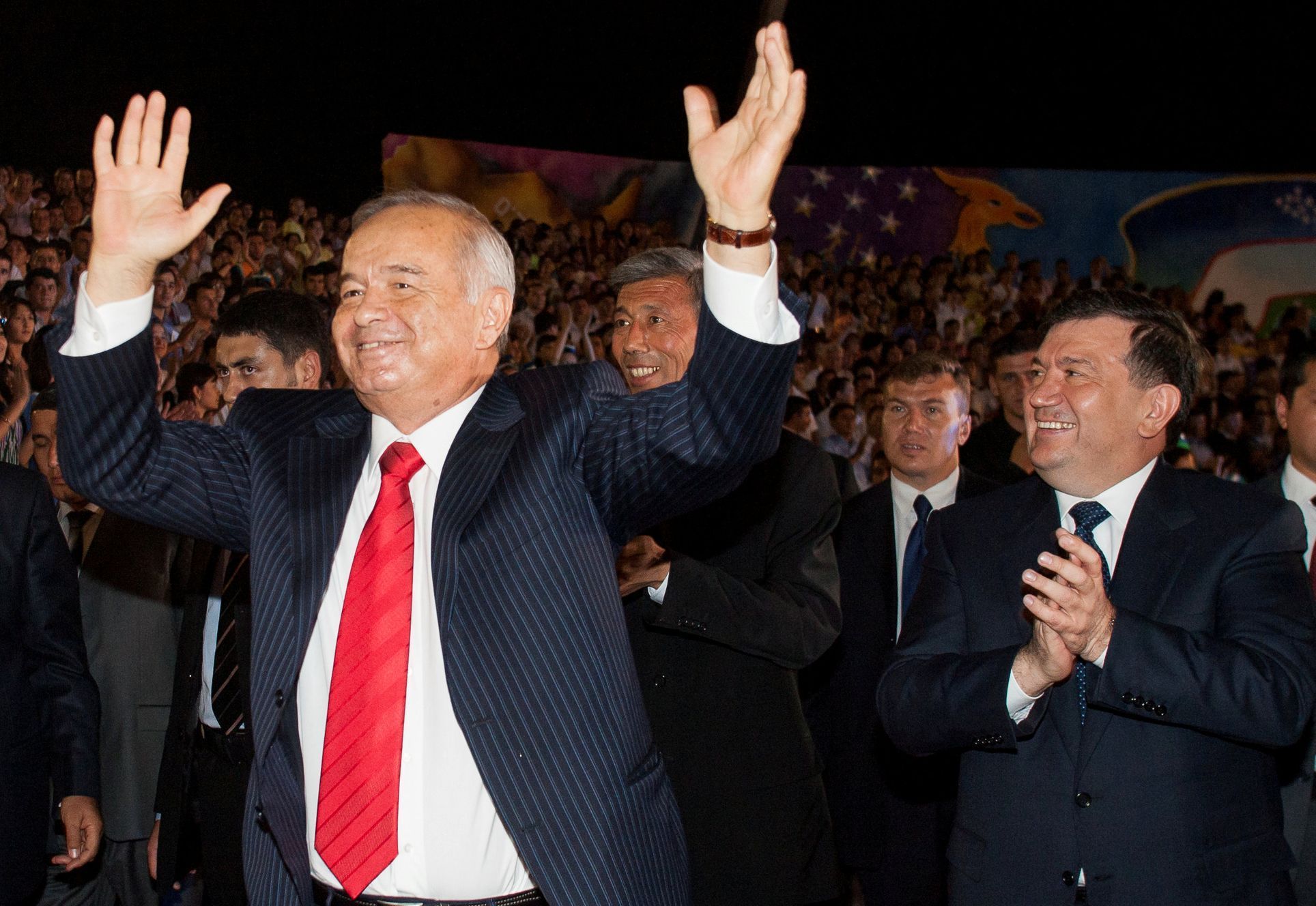 Uzbecký prezident Karimov a premiér Mirzijojev