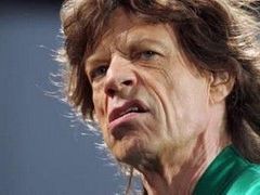 Mick Jagger na evropském turné skupiny Rolling Stones