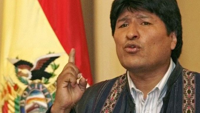 Evo Morales, prezident Bolívie a údajně také hlavní zamýšlený terč atentátníků