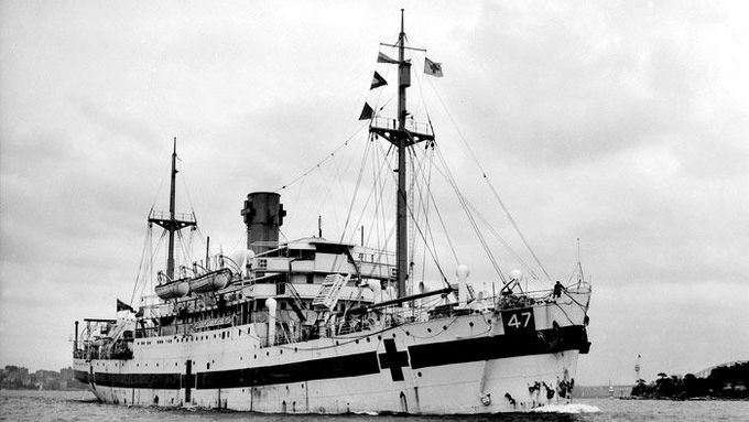 Nemocniční loď Centaur roku 1943.
