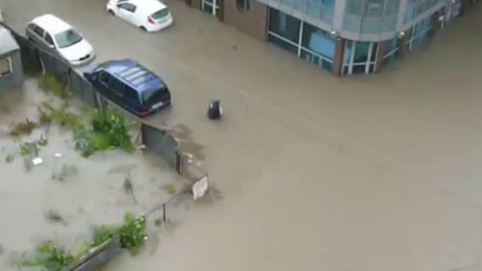Povodně ve Varně.