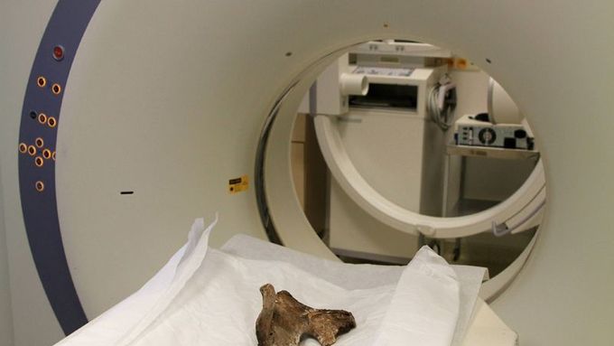 Velké kosti velkého vědce na CT.