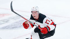 NHL: New Jersey Devils at Chicago Blackhawks Šimon Nemec hokej