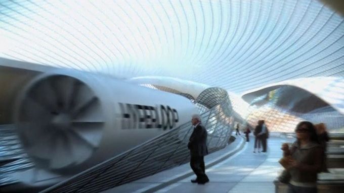 Dopravní systém Hyperloop (česky hypersmyčka) má přepravovat lidi, ale i třeba auta, v hliníkových modulech rychlostí přes 1200 km za hodinu.