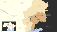 mapa - východ Ukrajiny