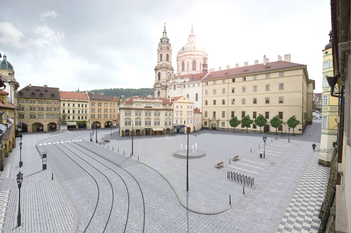 Vítězný ideový návrh Malostranského náměstí