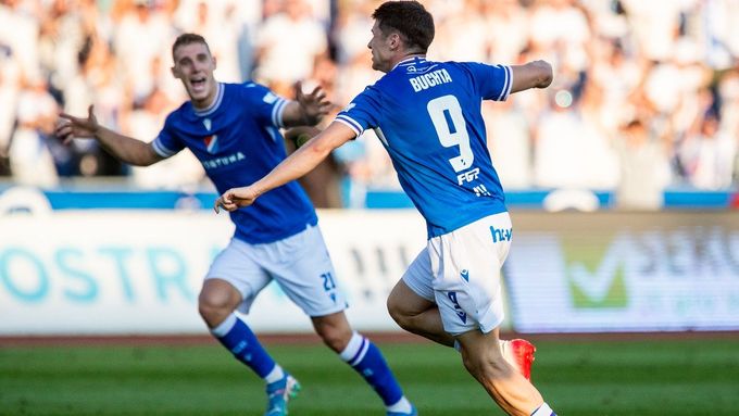 Radost fotbalistů Baníku