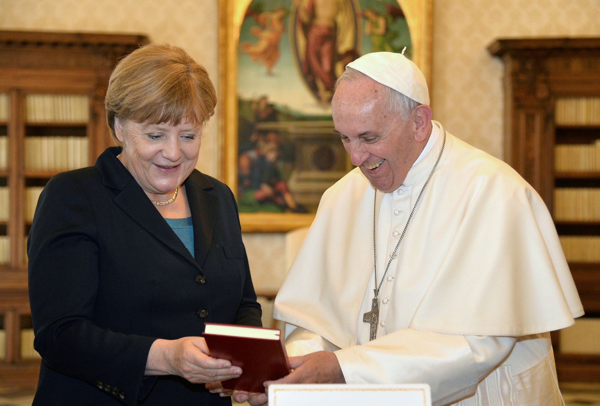 Angela Merkelová a papež František