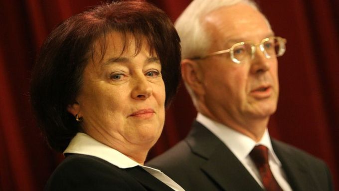 Eva Syková a Jiří Drahoš.