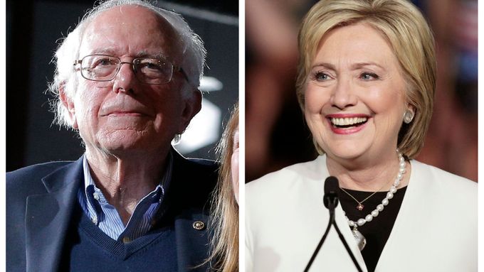 Bernie Sanders a Hillary Clintonová