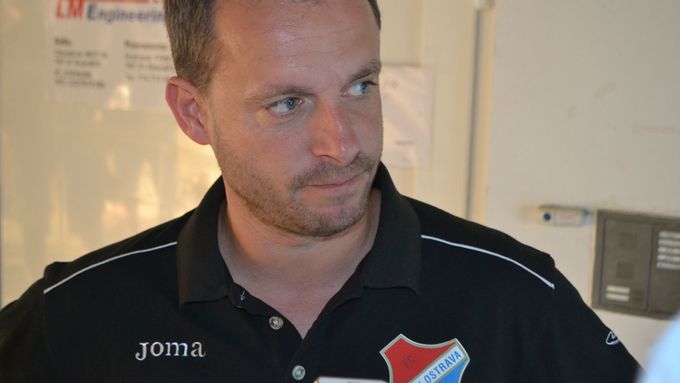 Martin Svědík, "trenér" Baníku Ostrava.