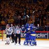 Hokej, MS 2013, Švédsko - Finsko: Švédové slaví gól na 2:0