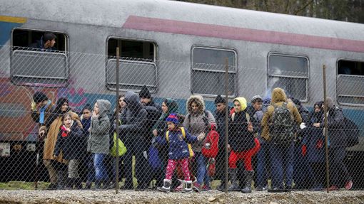 Uprchlíci u rakouských hranic