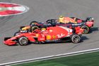 F1 VC Číny 2018: Sebastian Vettel, Ferrrari, Max Verstappen, Red Bull