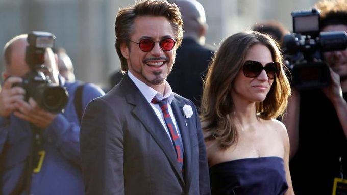 Premiéra filmu Iron Man 2 - Robert Downey jr. s manželkou
