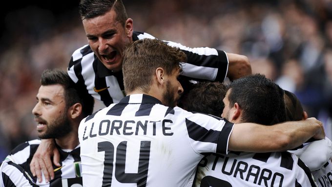 Radost hráčů Juventusu