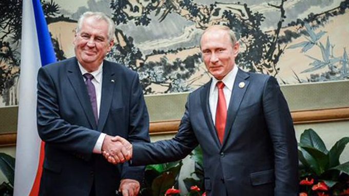 Prezidenti Miloš Zeman a Vladimir Putin.