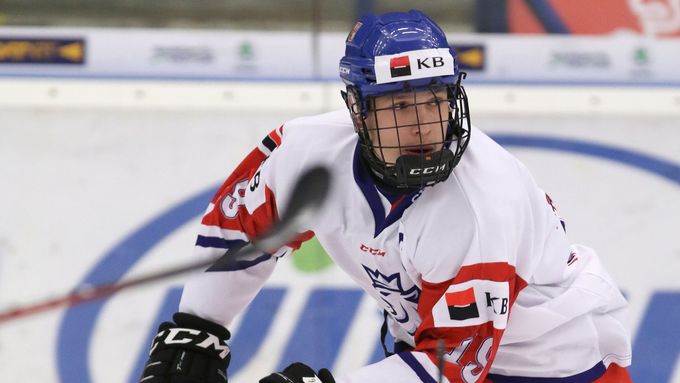 Jiří Kulich, kapitán české hokejové reprezentace do 18 let.