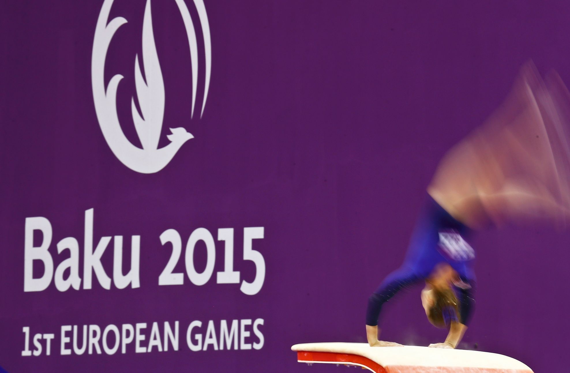 Gymnastka Maria Kanjaová na Evropských hrách v Baku 2015