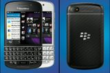BlackBerry Q10 – s QWERTY klávesnicí Druhým telefonem je model Q10. Vybavený je hardwarovou klávesnicí QWERTY, čtvercovým 3,1 palcovým AMOLED  displejem s rozlišením 720 x 720 obrazových bodů. Procesor, paměti, fotoaparát a kamerka Q10 jsou shodné s modelem Z10.