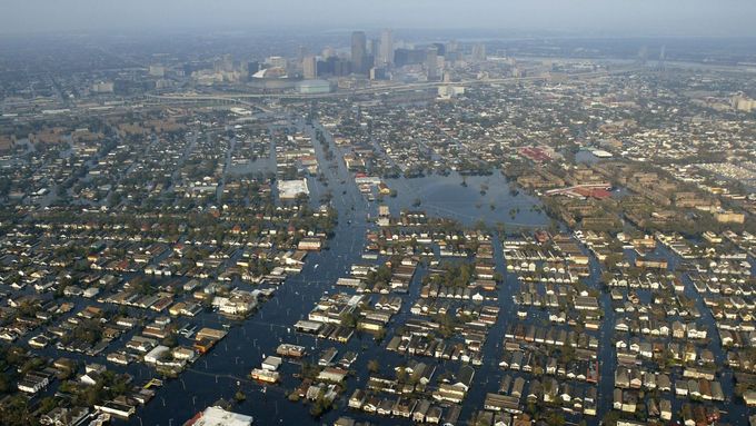 Takto vypadal hurikán Katrina, který v roce 2005 napáchal škody za 108 miliard dolarů.
