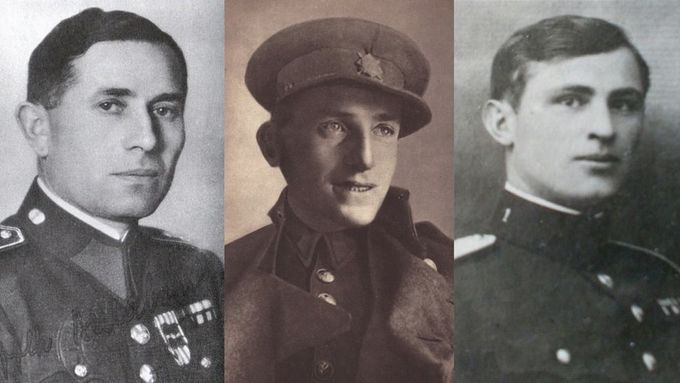 Odbojová skupina Tři králové (Josef Balabán, Václav Morávek a Josef Mašín).