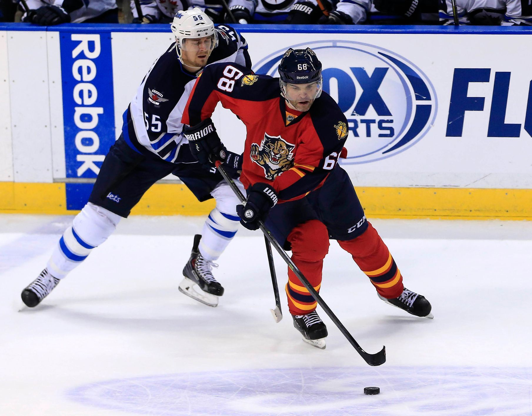 NHL: Winnipeg Jets at Florida Panthers (Jágr, Scheifele)