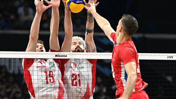 Utkání Česko - Polsko na volejbalovém MS 2025