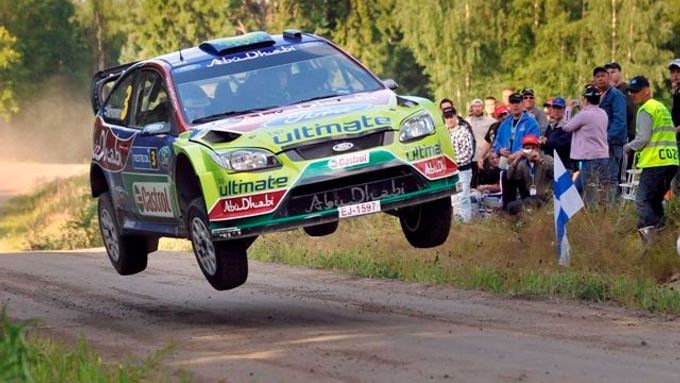 Mikko Hirvonen při Finské rallye