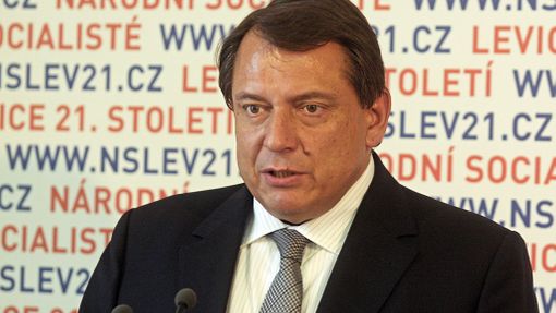Jiří Paroubek ve volebním štábu LEV 21.