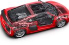 Nová technická řešení v supersportu Audi R8: Při pomalé jízdě si vystačí pouze s pěti z deseti válců