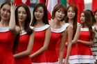 FOTO Korejské krásky ozdobily dramatický závod
