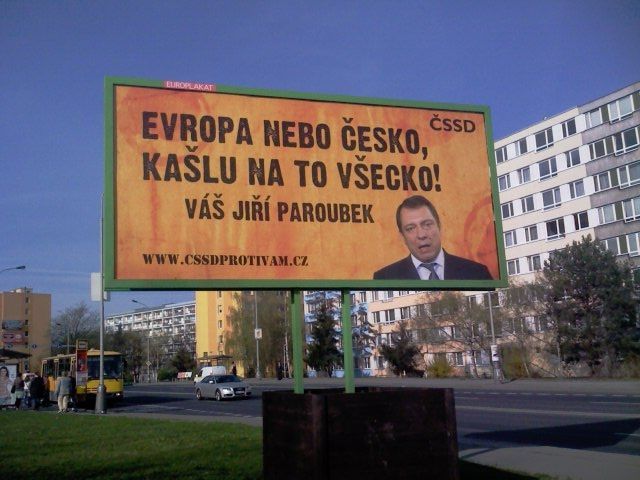 ČSSD proti Vám - kampaň ODS před volbami do Evropského parlamentu