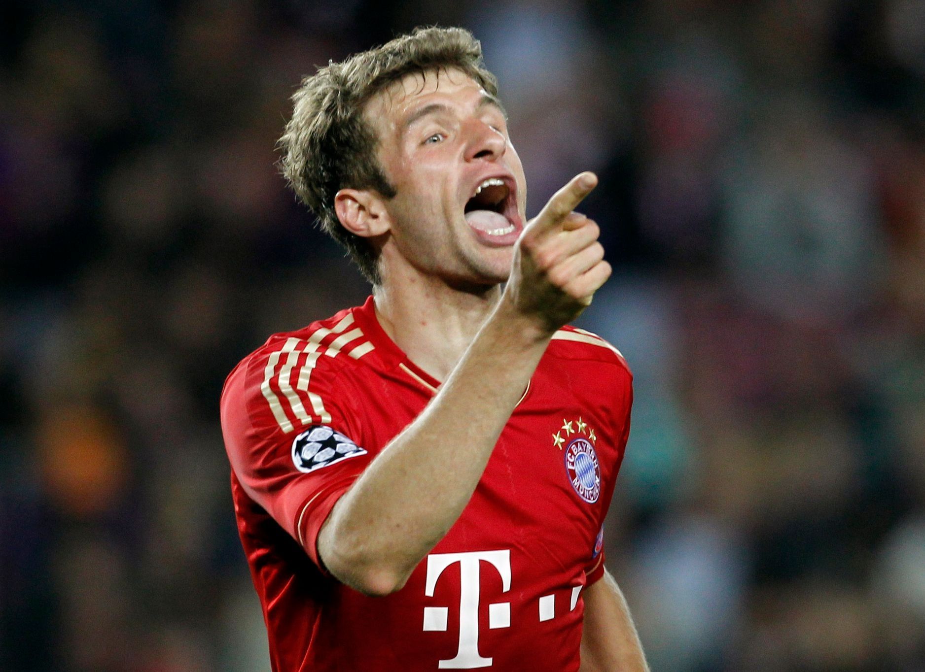Fotbal, Liga mistrů, Barcelona - Bayern Mnichov: Thomas Müller