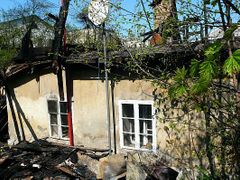Kudrik's house was set on fire by unknown aggressors.