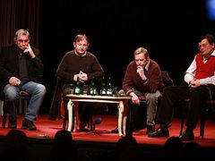 Twenty years after - not long ago a group of Velvet Revolution key figures met up in Prague's theatre Na zábradlí