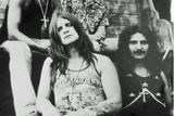 Ozzy Osbourne (vlevo dole) s kapelou Black Sabbath, 1972.