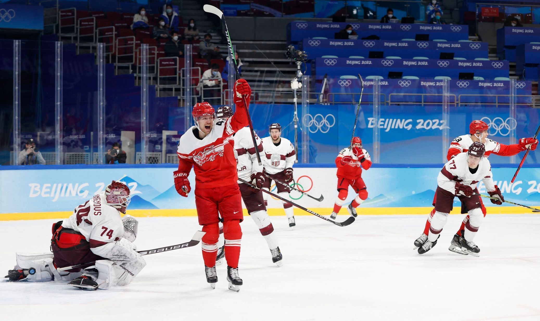 Ice Hockey - Men's Play-offs Qualifications - Denmark v Latvia