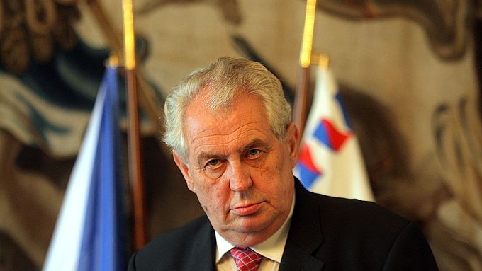 Miloš Zeman po schůzce s ministrem Fialou.