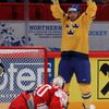 Stalberg se raduje v utkání Švédsko - Dánsko